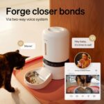 PETLIBRO Automatic Cat Feeder with Camera, 1080P HD Video with Night Vision, 5G WiFi Pet Feeder with 2-Way Audio, Low Food & Blockage Sensor, Motion & Sound Alerts for Cat & Dog Single Tray - Image 5