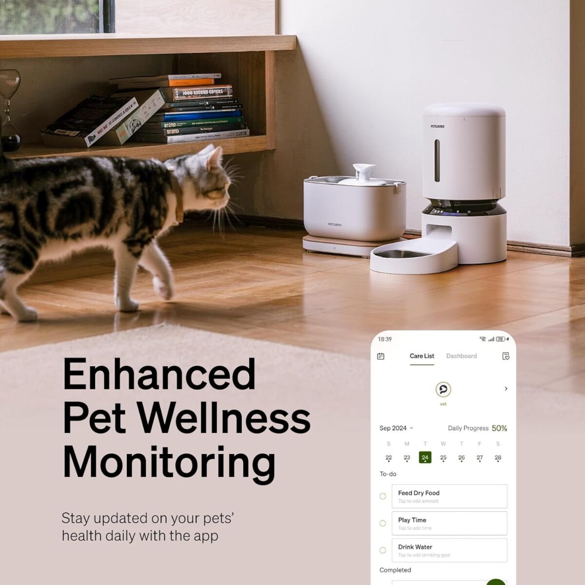 PETLIBRO Automatic Cat Feeder with Camera, 1080P HD Video with Night Vision, 5G WiFi Pet Feeder with 2-Way Audio, Low Food & Blockage Sensor, Motion & Sound Alerts for Cat & Dog Single Tray - Image 8