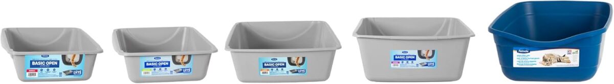 Petmate Litter Pan, Blue/Gray, Small, Made in USA - Image 10