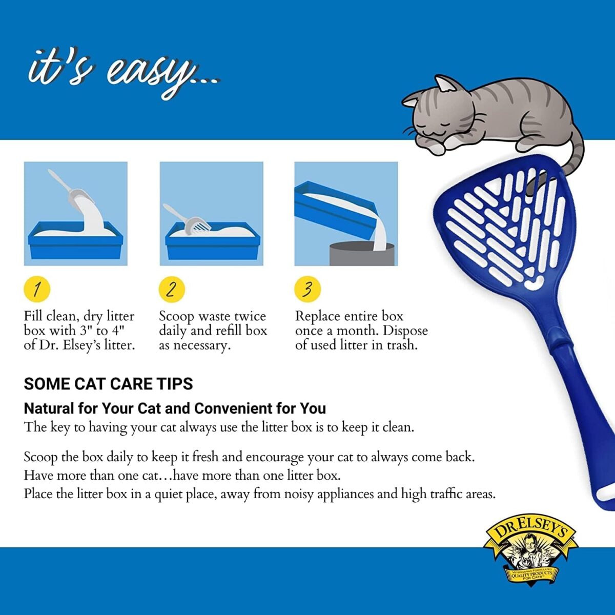 Dr. Elsey's Ultra UnScented Clumping Clay Cat Litter 40 lb. Bag - Image 3