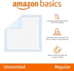 Amazon Basics Dog and Puppy Pee Pads, 5-Layer Leak-Proof Super Absorbent, Quick-Dry Surface, Potty Training, Regular (22x22"), 100 Count, Blue & White - Image 3