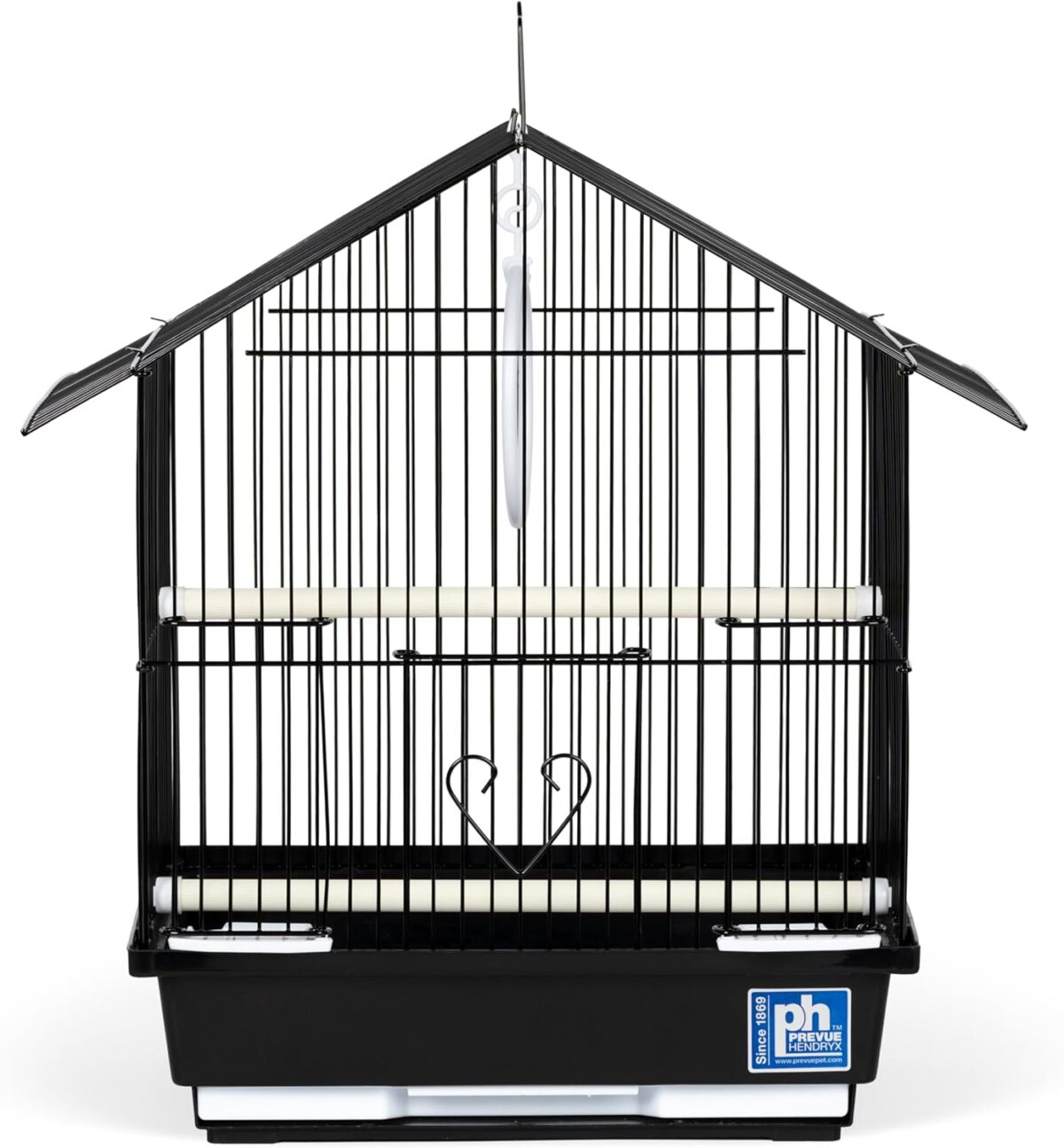 Prevue Pet Products Parakeet Manor Bird Cage with Handle for Home or Travel, Black - Image 3