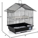 Prevue Pet Products Parakeet Manor Bird Cage with Handle for Home or Travel, Black - Image 6