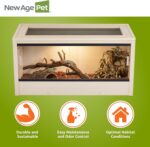 New Age Pet ECOFLEX 36" Mojave Reptile Lounge -Durable Wood Plastic Composite Habitat with Ventilation, Removable Glass Doors & Lock, Easy Assembly, for Tortoises, Snakes, Iguanas - Image 7