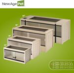 New Age Pet ECOFLEX 36" Mojave Reptile Lounge -Durable Wood Plastic Composite Habitat with Ventilation, Removable Glass Doors & Lock, Easy Assembly, for Tortoises, Snakes, Iguanas - Image 8