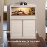 New Age Pet ECOFLEX 36" Mojave Reptile Lounge -Durable Wood Plastic Composite Habitat with Ventilation, Removable Glass Doors & Lock, Easy Assembly, for Tortoises, Snakes, Iguanas - Image 9