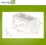 New Age Pet ECOFLEX 36" Mojave Reptile Lounge -Durable Wood Plastic Composite Habitat with Ventilation, Removable Glass Doors & Lock, Easy Assembly, for Tortoises, Snakes, Iguanas - Image 10