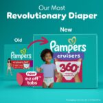 Pampers Diapers - Cruisers 360 - Size 6, 104 Count, Babyproof up to 100% Leakproof Pull-On Diaper - Image 3