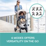 Evenflo Pivot Modular Travel System with LiteMax Infant Car Seat (Casual Gray) - Image 3