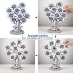 Evil Eye Flowers Lucky Tree with Silver Ganesha Hindu Elephant God Statue Home Office Feng Shui Protection Ornament Blessing Gift - Image 4