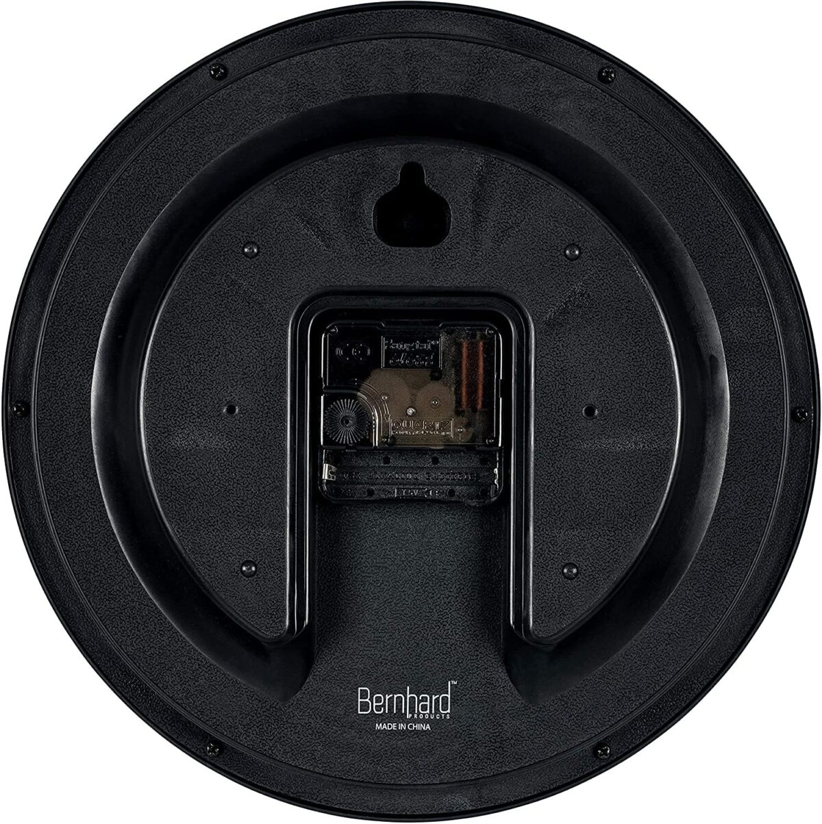 Bernhard Products Black Wall Clock Silent Non Ticking 10 Inch Quality Quartz Battery Operated Round Easy to Read Home/Office/Kitchen/Classroom/School Clock Sweep Movement - Image 5
