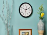 Bernhard Products Black Wall Clock Silent Non Ticking 10 Inch Quality Quartz Battery Operated Round Easy to Read Home/Office/Kitchen/Classroom/School Clock Sweep Movement - Image 7