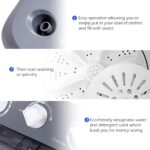 Giantex EP20313 Portable, 20lbs Capacity Combo, 12lbs Washer and 8lbs Spinner, Compact for Apartment RV, Gray & White Washing Machine - Image 6