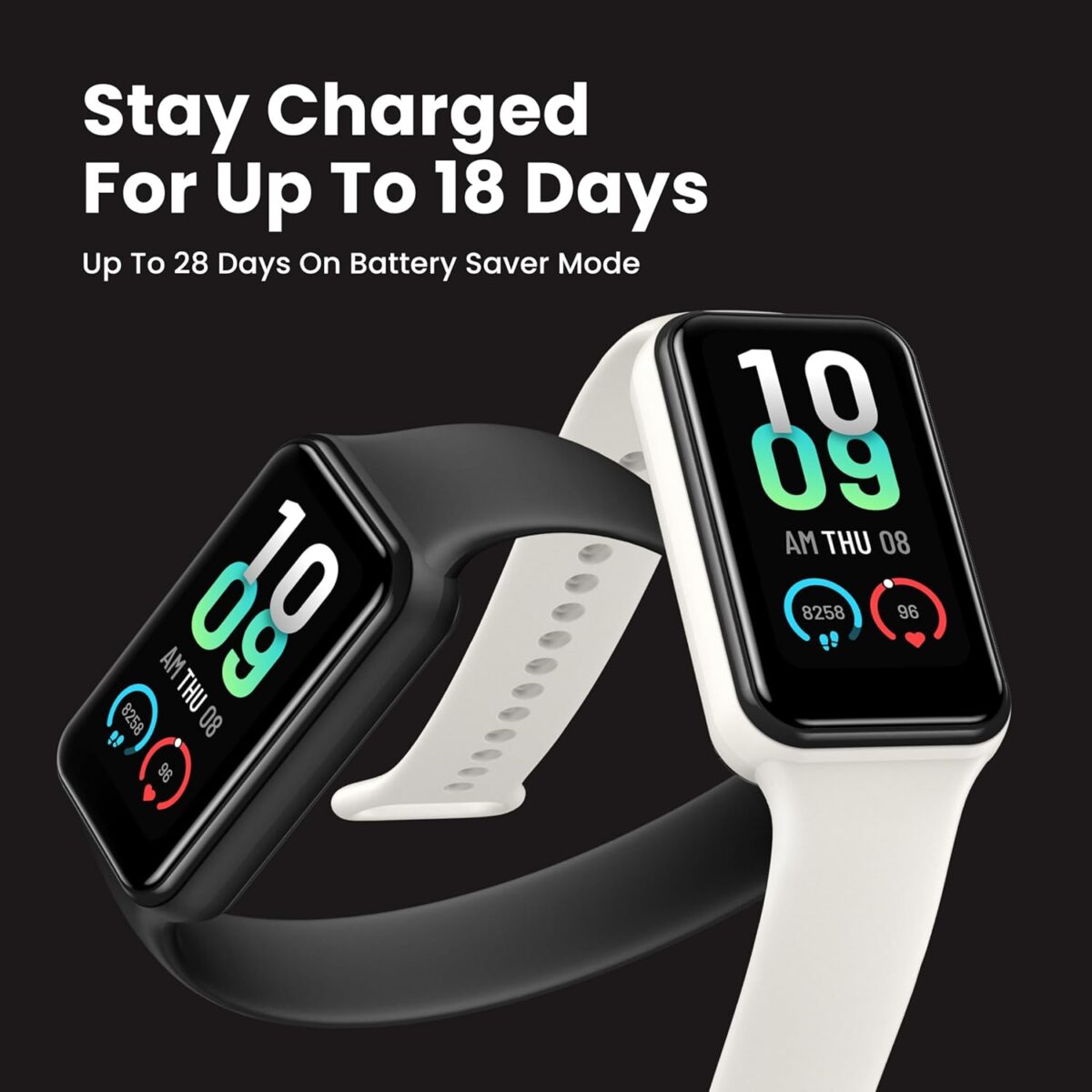 Amazfit Band 7 Fitness and Activity Trackers and Smartwatches, Heart Rate, SpO2, Sleep Analysis, Amazon Alexa Built-In, 18-Day Battery, Black - Image 3
