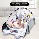Baby Gym Play Mat, 8-in-1 Tummy Time Mat & Activity Gym, Washable Ball Pit, Infant Play Mat with Detachable Toys for Sensory Exploration and Motor Skill Development - Image 7
