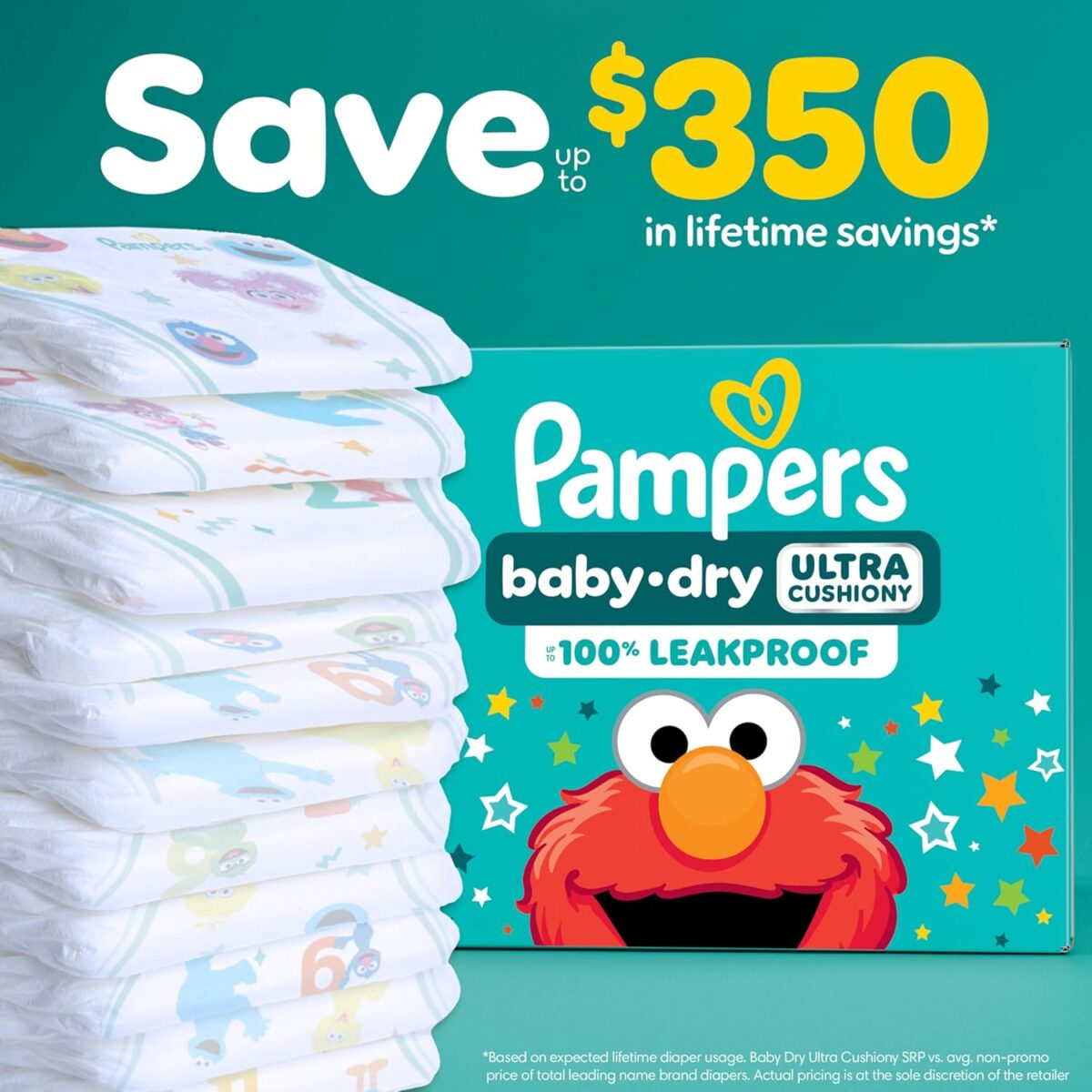Pampers Diapers - Baby Dry - Size 1, 44 Count, Absorbent Disposable Infant Diaper (Packaging May Vary) - Image 6
