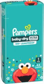 Pampers Diapers - Baby Dry - Size 1, 44 Count, Absorbent Disposable Infant Diaper (Packaging May Vary) - Image 14