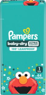 Pampers Diapers - Baby Dry - Size 1, 44 Count, Absorbent Disposable Infant Diaper (Packaging May Vary) - Image 16