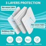 100 PCS Disposable Face Masks, Black Disposable Masks, 3 Ply Protection Face Masks - Image 3