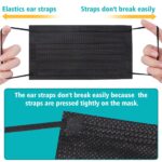100 PCS Disposable Face Masks, Black Disposable Masks, 3 Ply Protection Face Masks - Image 5
