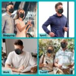100 PCS Disposable Face Masks, Black Disposable Masks, 3 Ply Protection Face Masks - Image 6