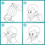 100 PCS Disposable Face Masks, Black Disposable Masks, 3 Ply Protection Face Masks - Image 8