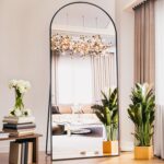 Antok Arched Full Length Mirror, 76"x34" Arched Floor Mirror, Glassless Mirror Full Length with Stand, Floor Mirrors Freestanding, Wall Mounted Mirrors for Bedroom Living Room, Black - Image 4