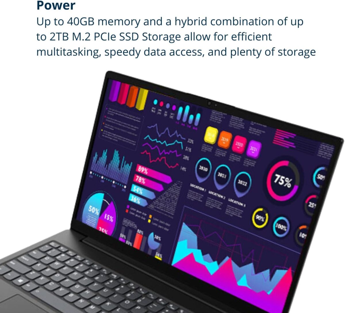 Lenovo V15 Laptop, 15.6" FHD Display, AMD Ryzen 5 5500U Hexa-core Processor (Beat Intel i7-1065G7), 16GB RAM, 512GB SSD, HDMI, RJ45, Numeric Keypad, Wi-Fi, Windows 11 Pro, Black - Image 6