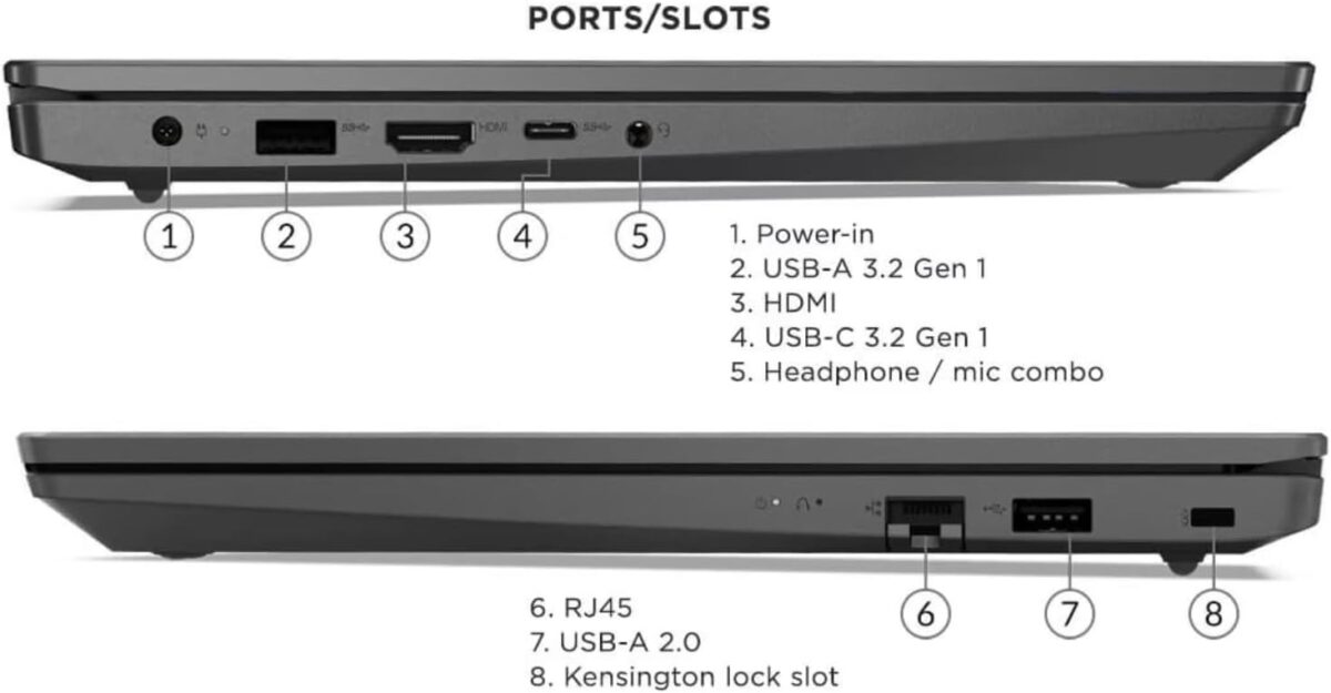 Lenovo V15 Laptop, 15.6" FHD Display, AMD Ryzen 5 5500U Hexa-core Processor (Beat Intel i7-1065G7), 16GB RAM, 512GB SSD, HDMI, RJ45, Numeric Keypad, Wi-Fi, Windows 11 Pro, Black - Image 7