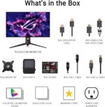 ASUS ROG Swift 32” 4K OLED Gaming Monitor (PG32UCDM) - UHD (3840 x 2160), QD-OLED, 240Hz, 0.03ms, G-SYNC Compatible, Custom Heatsink, Graphene Film, 99% DCI-P3, True 10-bit, 90W USB-C - Image 8