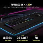 Corsair K70 RGB PRO Wired Mechanical Gaming Keyboard (Cherry MX RGB Red Switches: Linear and Fast, 8,000Hz Hyper-Polling, PBT Double-Shot PRO Keycaps, Soft-Touch Palm Rest) QWERTY, NA - Black - Image 5