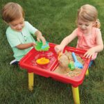 Toddler Sensory Kids Table with Lid | Sensory Bin | Kidoozie | Mega Block Compatible Lid | Indoor Outdoor Use , Red, G02521 17 x 12.5 x 11 inches - Image 3