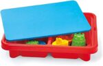 Toddler Sensory Kids Table with Lid | Sensory Bin | Kidoozie | Mega Block Compatible Lid | Indoor Outdoor Use , Red, G02521 17 x 12.5 x 11 inches - Image 4
