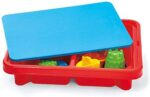 Toddler Sensory Kids Table with Lid | Sensory Bin | Kidoozie | Mega Block Compatible Lid | Indoor Outdoor Use , Red, G02521 17 x 12.5 x 11 inches - Image 5