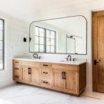 Bathroom Mirror, Wall Mirrors, Black Metal Framed Wall-Mounted Mirrors, Bathroom Vanity Mirror for Over Sink, Living Room, Bedroom, Entryway, 60x30 Inch, Black - Image 4