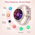 YMZ Smart Watch for Men Women, 1.27" HD Touchscreen Fitness Tracker, Bluetooth Calling, 100+ Sports Modes, Sleep Monitor, IP68 Waterproof, Compatible with Android & iPhones - Image 8