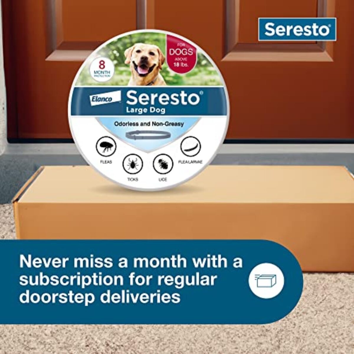 Seresto Large Dog Vet-Recommended Flea & Tick Treatment & Prevention Collar for Dogs Over 18 lbs. | 8 Months Protection - Image 9