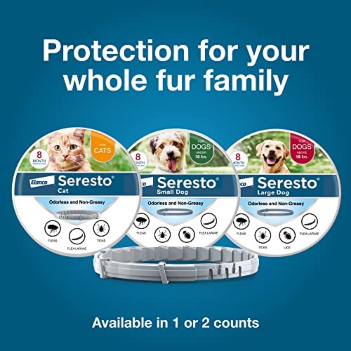 Seresto Large Dog Vet-Recommended Flea & Tick Treatment & Prevention Collar for Dogs Over 18 lbs. | 8 Months Protection - Image 10