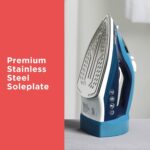 BLACK+DECKER Steam Iron for Clothes with Retractable Cord, Vertical Steaming, Anti-Drip Design, Spray Mist and Auto Clean Button, 1200W - Image 3