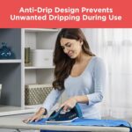 BLACK+DECKER Steam Iron for Clothes with Retractable Cord, Vertical Steaming, Anti-Drip Design, Spray Mist and Auto Clean Button, 1200W - Image 7