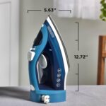 BLACK+DECKER Steam Iron for Clothes with Retractable Cord, Vertical Steaming, Anti-Drip Design, Spray Mist and Auto Clean Button, 1200W - Image 8