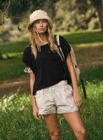 Women Short Sleeve Workout Shirts Open Back Tops Casual Yoga Y2k Athletic Gym Slouchy Crop Running Tees - Image 4