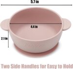 PandaEar 3 Pack Baby Bowls with Suction| Stay Put Silicone Food Bowl for Babies Kids Toddlers Infants| Food Grade Soft Safe BPA-Free Silicone (Pink) - Image 5