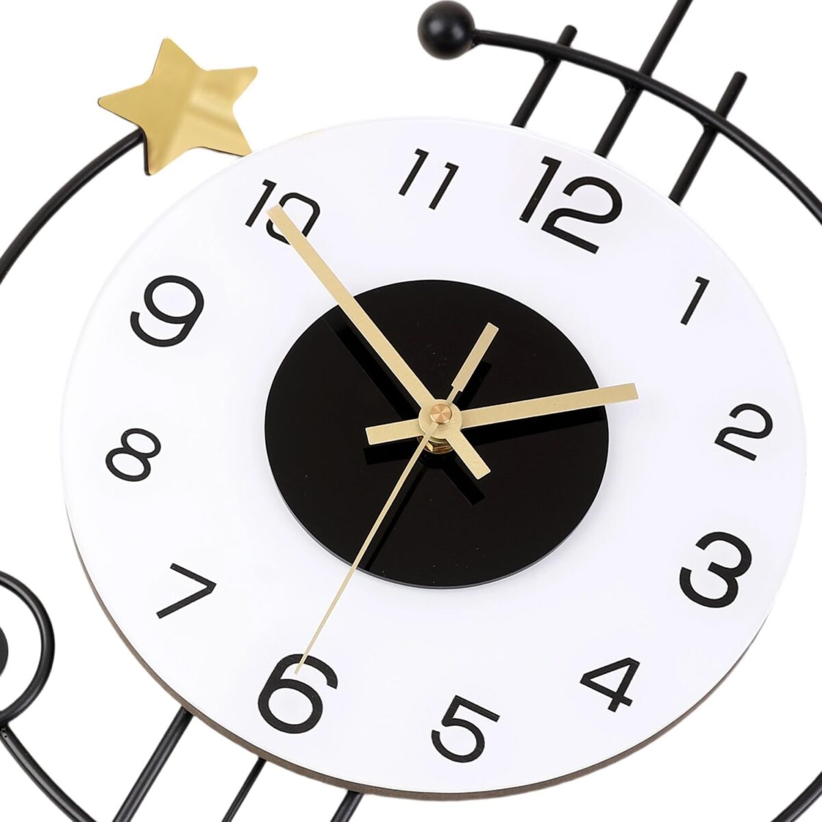 Large Wall Clocks for Living Room,Silent Non-Ticking Quartz Battery Operated,Modern Decorative Wall Clock for Kitchen Bathroom Bedroom Home Wall Decor,12.5 * 25.5 Inch - Image 3