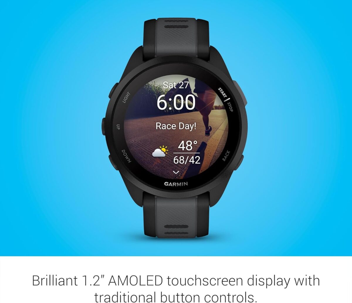 Garmin Forerunner 165, Running Smartwatch, Colorful AMOLED Display, Training Metrics and Recovery Insights, Black - Image 4