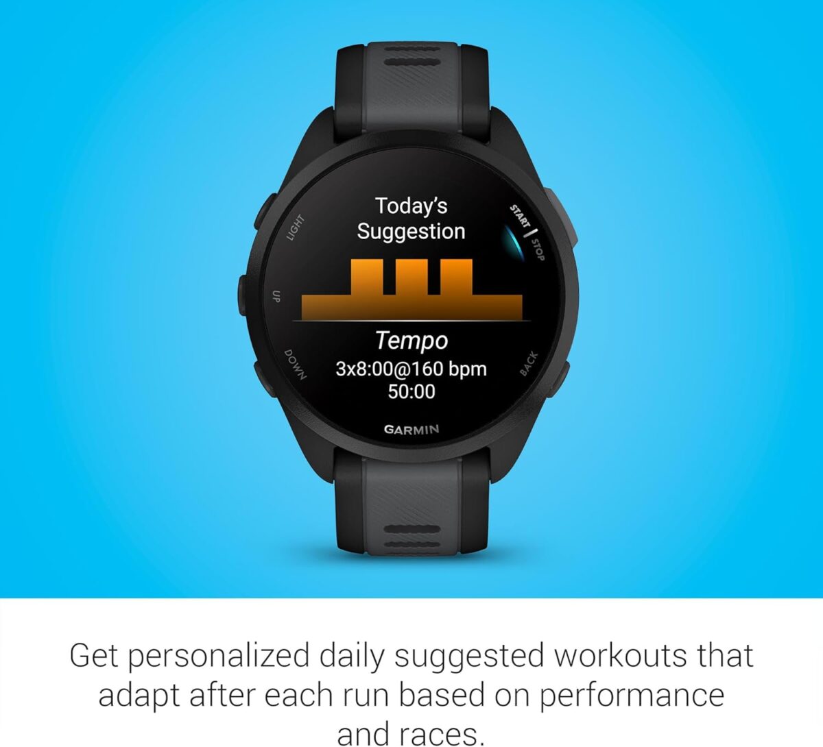 Garmin Forerunner 165, Running Smartwatch, Colorful AMOLED Display, Training Metrics and Recovery Insights, Black - Image 7