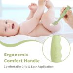 Baby Diaper Cream Spatula with Case-1 Large 2 Mini Butt Paste Spatula with 2 Travel Case-Soft Baby Butt spatula baby Diaper Cream Applicator-Diaper Rash spatula Bum Spatulas Brush - Image 4