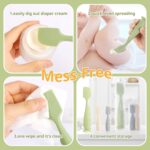 Baby Diaper Cream Spatula with Case-1 Large 2 Mini Butt Paste Spatula with 2 Travel Case-Soft Baby Butt spatula baby Diaper Cream Applicator-Diaper Rash spatula Bum Spatulas Brush - Image 6