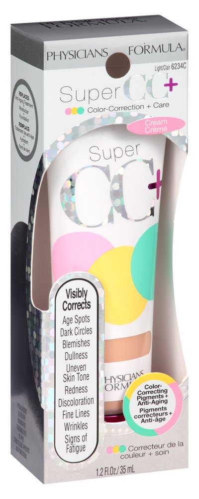 Physicians Formula Super CC+ Cream Color-Correction + Care Cream Full Coverage Foundation, Anti Aging Hydrating Serum, For Uneven Skin Tone, Dermatologist Approved, Light - Image 11