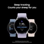 SAMSUNG Galaxy Watch 5 44mm Bluetooth Smartwatch w/Body, Health, Fitness and Sleep Tracker, Improved Battery, Sapphire Crystal Glass, Enhanced GPS Tracking, US Version, Gray (Renewed) - Image 5